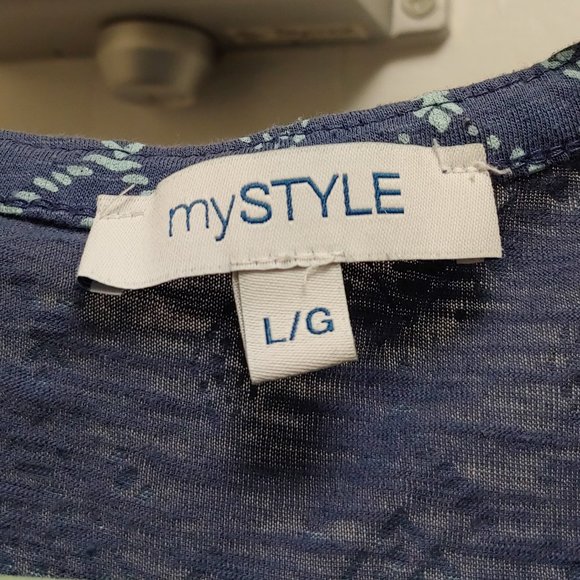 GENTLY USED, MY STYLE, LONG SLEEVE SHIRT, LARGE!!! - Picture 3 of 3